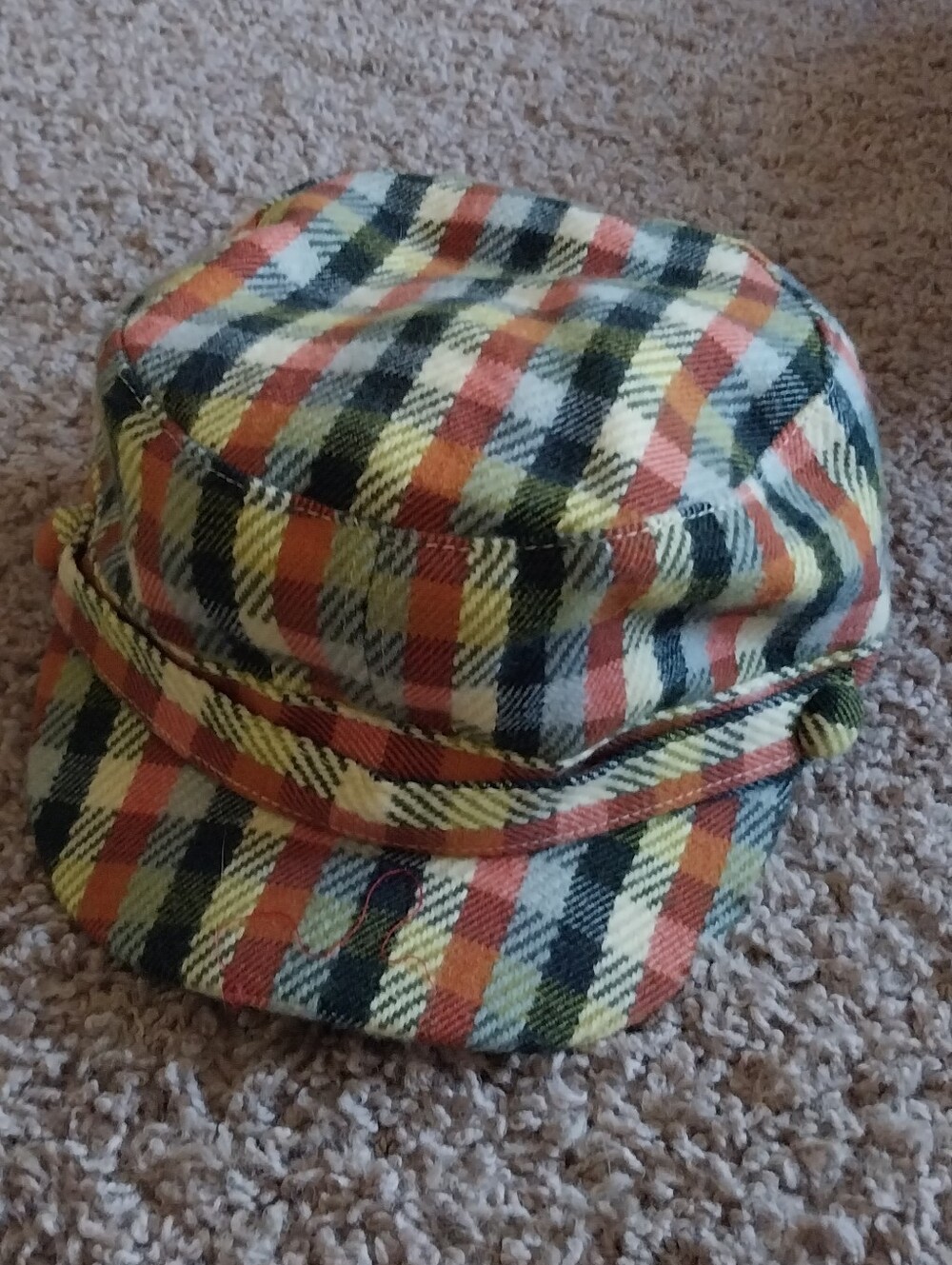 Cute Plaid Hat In Great Condition